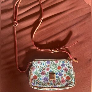 Dooney and Burke vintage floral botanical crossbody bag
